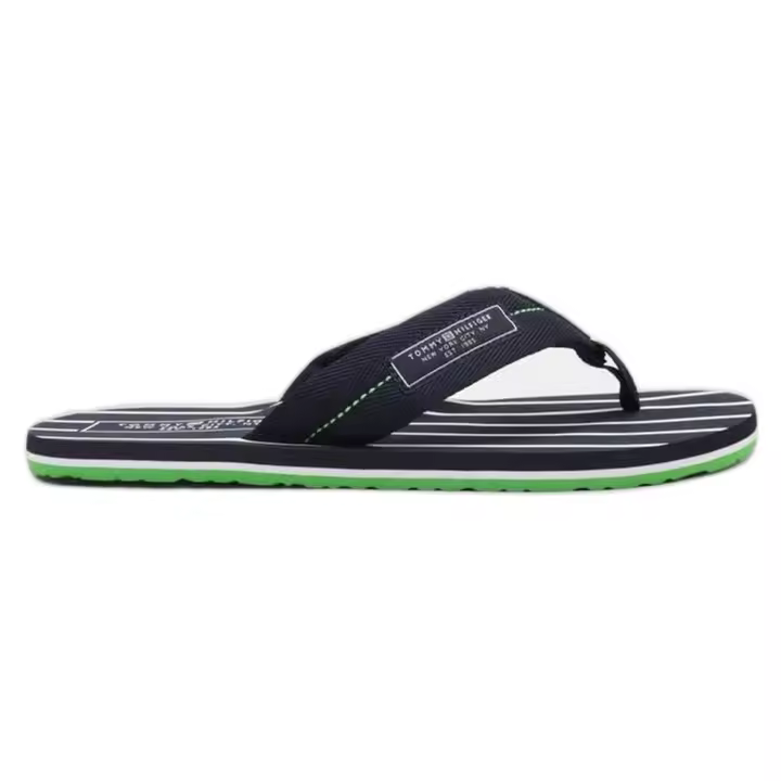 Chanclas Tommy Hilfiger Patch Hilfiger Beach para hombre en color negro - 1