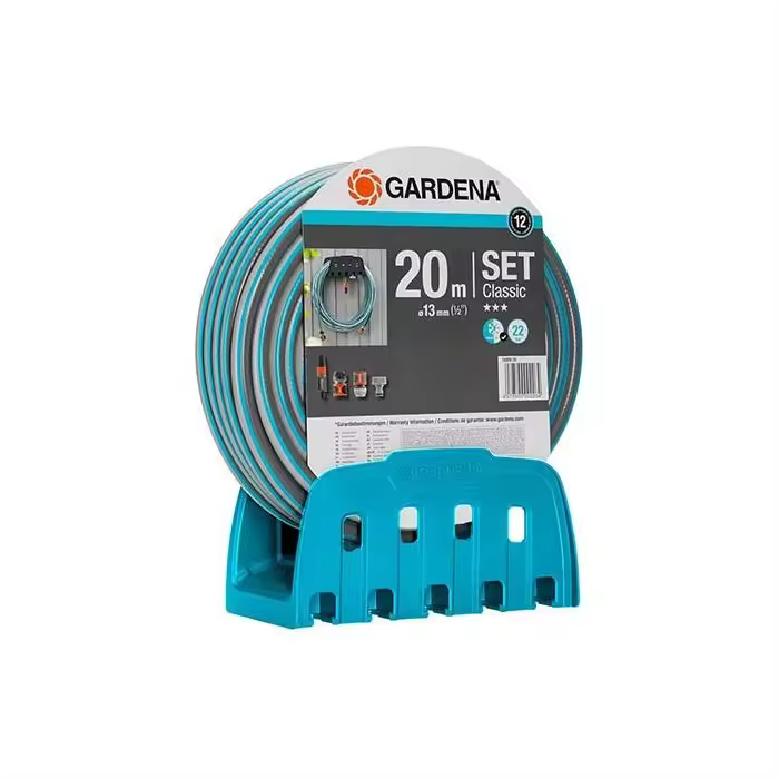 Kit Gardena con Manguera de 20 M Lanza Y Soporte - 1