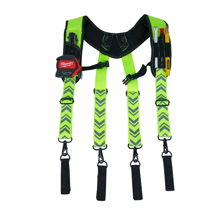 Cinturón De Trabajo KUNN Con Acolchado Y Anillas De Ataque Para Carpintero Y Electricista Para Hombres Suspenders De Construcción Con Prensa Fija - 1