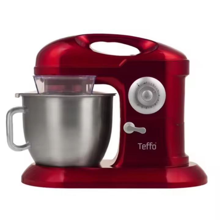 Amasadora Teffo  roja 7 litros de capacidad 10 posiciones 1200W de potencia - 1