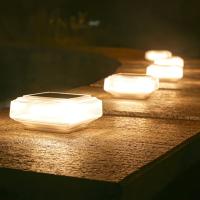Lámpara Solar De Poste Para Jardín Y Patio Luz De Capa De Pared Exterior Impermeable Con Sombrilla Cuadrada Luz Cálida Para Deck Y Valla - details 6