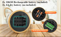 Lanterna De Camping Retro VN Recargable Y Dimmer LED Impermeable Y Batería Potenciada Luz De Camping Vintage Con Fuente De Alimentación DRY BATTERY - details 1