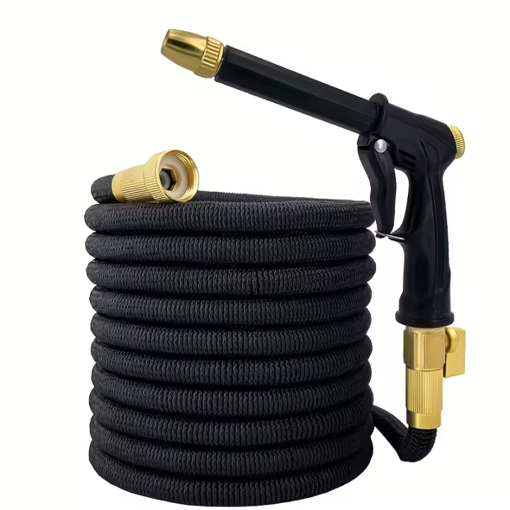Conector Doble Metálico Expansible Para Riega De Jardín PVC Resistente a La Presión Agua Para Riego De Campo Lavado De Coche - 1