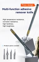 XZZ D004 Herramienta De Reparación De Hoja De Acero Para Quitar Pegamento En Knives IC Chip Phone NAND Hard Drive Pry Handle Edge - details 0