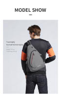 Mochila Deportiva Unisex Mixi Para Ciclismo Y Viajes Con USB Cruzada Versátil De Moda Para Estudiantes Y Escolares Material De Poliéster - details 3