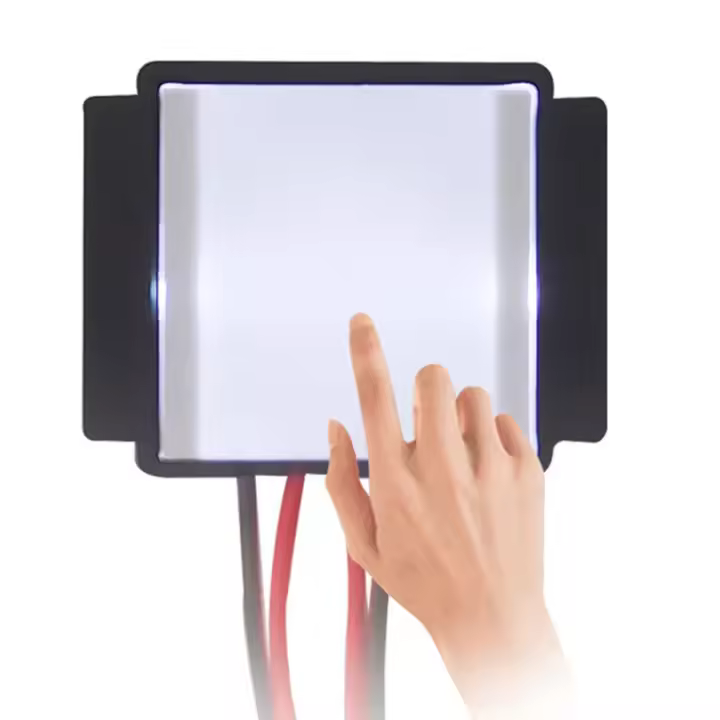 Interruptor Toque Espejo PwwQmm DC 12V 24V Para Baño Y Maquillaje LED Monocromático Tricolor Sin Electrodo Ajustable Y Dimming - 1