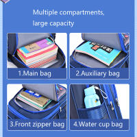 Mochila Espaceman Para Niños Con Diseño Reflejo Y Sillín De Alivio De Presión Astronauta Bolsa Escolar Para Niños Material Oxford Y Nylon - details 4