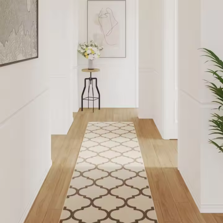 vidaXL Alfombra interior exterior antideslizante pelo corto 80x300 cm - 1