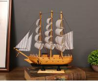 Nueva Adorno De Barco De Madera Simulación De Viaje Sin Problemas Para Decoración De Escritorio Y Ventana Del Salón Regalo - details 8