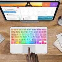Teclado Inalámbrico Bluetooth Con Retroiluminación RGB Y Touchpad Para iPad IOS Android Windows Teclas Transparentes GOOJODOQ - details 3