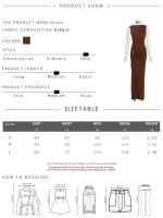 Vestido Maxi Bodycon Elegante Para Mujer Kliou Clásico Metálico Sin Mangas Cuello Redondo Ajustado Vestido De Fiesta De Verano - details 0