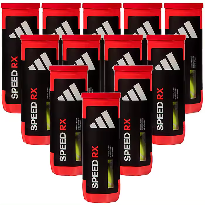 Pack de 12 botes Adidas Speed rx, la bola de moda para jugar, entrenar y competir, excelente salida, gran durabilidad. - 1