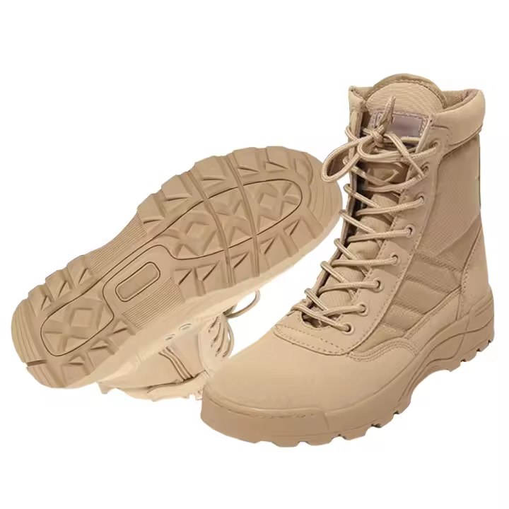 Botas De Senderismo Para Hombres VAKIND Lace-Up Alta-Top Ligera Transpirables Antideslizantes Montañismo Caza Entrenamiento - 1