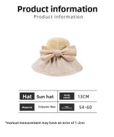 Sombrero De Pescador De Vinilo Protección Solar Para Niñas Verano Cubre Cara Plegable Y Almacenable Sombrero De Paja Versátil - details 1