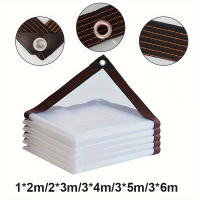 Tarpaulin Impermeable Tapa Clara De PE Con Grommets Para Jardín Balcones Patio Canopas Vallas Protección De Plantas En Invierno Para Estufa De Invernadero - details 2