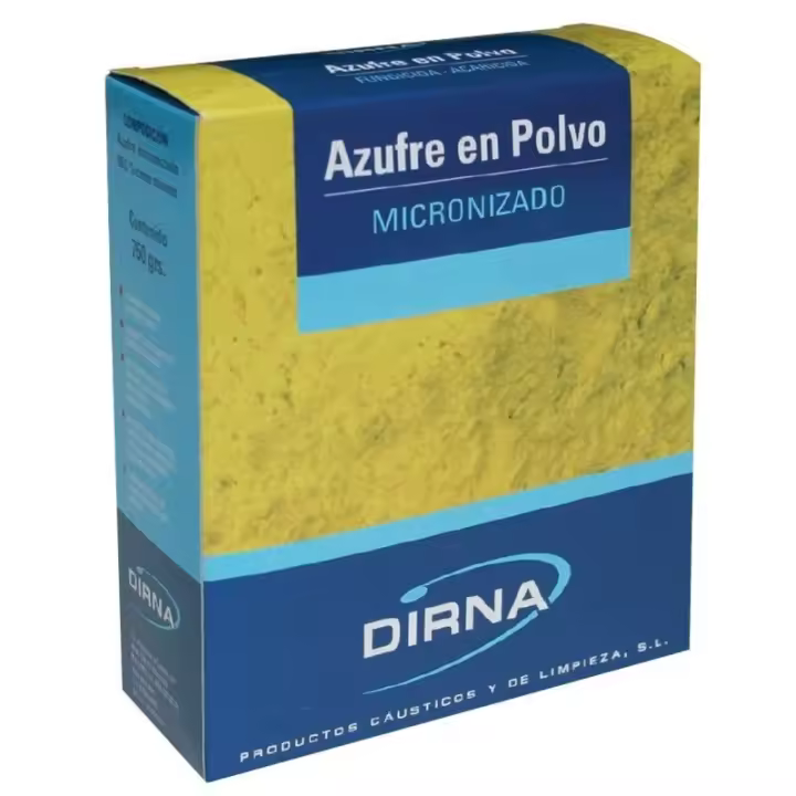 DIRNA Azufre en Polvo Micronizado 750 Gr - Elimina Olores de Orina de Perro - 1