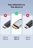 Cable De Transferencia USB C a Micro B NIERBO Braided USB 3.0 Tipo C Macho a Micro B Macho Para MacBook Toshiba Canvio - details 1