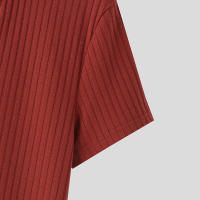 Camiseta De Hombre 2024 Knitted Vuelta En V Color Sólido Verano Estilo Casual Camiseta De Moda Streetwear Manga Corta Tallas S-5XL INCERUN - details 12