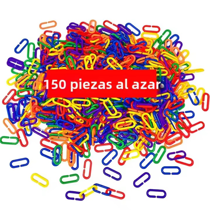 Bloques Educativos De Cadena Geométrica Para Niños Juguete De Entrainamiento De Acción Arco Iris C-Clip Fabricado En Plástico Adecuado Para Edades 6-12 Años - 1