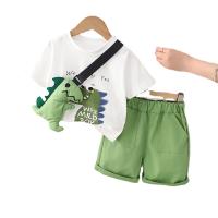 Ropa De Verano Para Bebé Niño Casual Nueva Con Dinosaurio Camiseta Corta Y Pantalones 2 Piezas Algodón Ropa Infantil - details 2