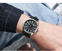 Reloj De Campo Con Correa De Acero Movimiento Japonés Fácil Lectura Reloj De Pulsera De Cuarzo Estilo Casual Y Moda - details 2