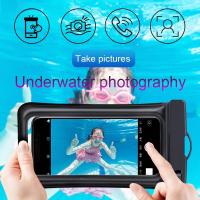 FUNDA IMPERMEABLE 2 UNIDADES UNIVERSAL PARA MOVIL IPHONE SAMSUNG XIAOMI OPPO. BOLSA IMPERMEABLE PARA SMARTPHONE PARA LA PLAYA. CON AIRBAGS Y CORDON - details 1