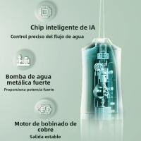 Irrigador Oral USB Recargable Rápido 3 Modos 4 Punzadas De Jeta Máquina Portátil De Limpieza De Dientes Lavadora De Bocina - details 4