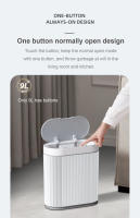 Bandeja De Basura Inteligente Con Sensor Automático 7/9L Estilo Romano Para Baño Y Cocina Caja De Basura Ecológica De Plástico - details 8
