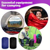 BOPORO Saco de Dormir Ligero y Impermeable Temporada 3 Ideal para Adultos y Niños Ideal para Acampar Viajes y Caza Incluye Bolsa de Compresión - details 7