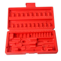Caja De Herramientas Larga Y Espaciosa De 46 Piezas Material Plástico Ligeras Y Opacas Para Partes De Herramientas De Ratchett - details 4