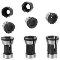 Adaptador De Collet De Fresa 6/6.35/8mm Accesorios Para Router Herramienta Para Máquina De Grabado Material De Acero Al Carbono Tamaños 6mm 6.35mm 8mm - details 0