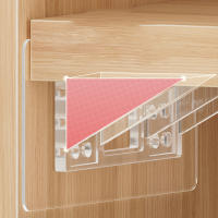 Soporte Adhesivo Para Estante 1PC Pegatinas Para Cocina Dormitorio Armario Soporte De Clip Para Muro Adhesivo Bracket Holder - details 3