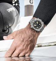 Reloj Deportivo De Inmersión Para Hombre 2024 Reloj De Cuarzo Con Pantalla Grande De Acero Inoxidable 316L Y Cristal De Zafiro Resistente Al Agua 500M Luminoso Chronógrafo - details 12