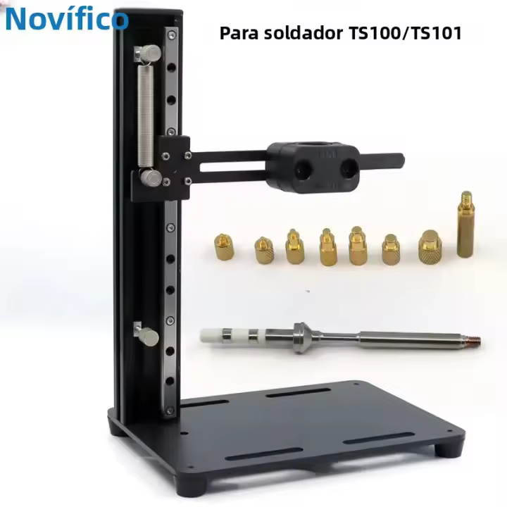 Herramienta De Inserción De Quemado Vertical Máquina De Presión Para Tornillos De Latón Con Encaje Soldering Iron 936 TS101 Soporte De Inserción De Melt Hot - 1