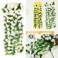 1PC Busto De Flores Artificiales Enredaderas 33.5 Pulgadas/85cm Decoración De Jardín Plantas Artificiales Colgantes Para Fiesta - details 1