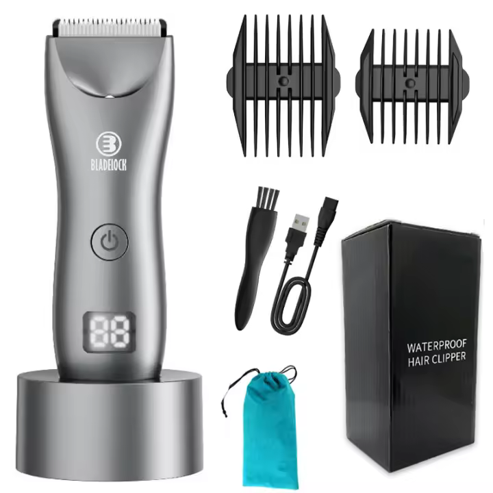 Afeitadora Eléctrica Para Áreas Sensibles De Hombre Recargable Impermeable Epilador De Cabello Del Cuerpo Y Cara Trimmer De Pubis - 1