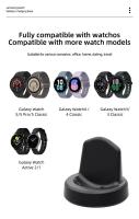 Cargador Inalámbrico Rápido USB Con Soporte Para Reloj Samsung Galaxy Watch 6 Watch5 pro Watch 5 4 3 2 1 44mm 40mm Cable De Carga Adaptador De Dock - details 6