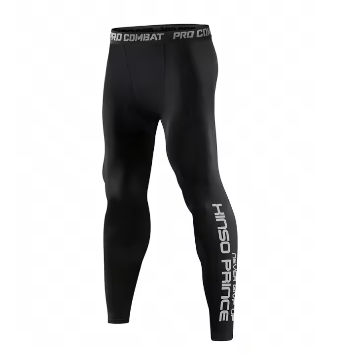 Pantalones De Compresión Para Hombres Secado Rápido Algodón Elástico Para Running Y Fitness Deporte Entrenamiento - 1