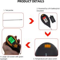 Kit De Prueba De Tierra Para Plantas Con Medidor De Humedad Y pH 3 En 1 Herramienta De Acidez Y Luz Para Flores Y Jardín - details 15