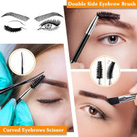 Set De 6 Pinzas Profesionales De Acero Inoxidable Para Mujeres Y Hombres Pinzas De Precisión Para Cejas Y Pelos Enganchados - details 7