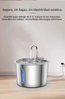 Fuente De Agua Automática Para Gatos TY09 2.2L En Acero Inoxidable Con Bomba Silenciosa USB Filtro Incluido Dispensador De Agua Para Mascotas - details 8