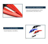 1par De Alas Dinámicas Para Motocicleta Pegatinas Aerodinámicas Accesorios De Winglet Negro Carbono Antes Del Faros - details 7