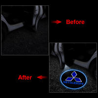 Lámpara De Bienvenida LED HD Para Puerta De Coche Proyector De Sombra De Logo Luz Para Mitsubishi Pajero Outlander Lancer 10 9 ASX RALLIART L200 - details 8