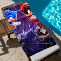 Toalla De Bano Rápida Y Suave S-Sonic El He-dgehog Para Playa Piscina Viajes Gimnasio Camping Deportes Tamaño Varía - details 5