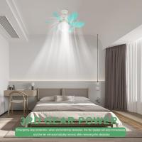 Ventiladores de techo con luces y control remoto, ventilador de techo de 30 W con luz regulable, ventilador de techo silencioso de 6 aspas, 3 temperaturas de color, 3 velocidades - details 3