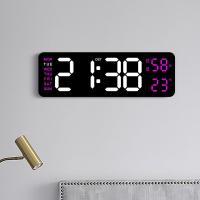 Reloj De Pared Electrónico Con Pantalla De Temperatura Y Fecha Reloj De Mesa Digital LED Montado En La Pared Para El Hogar Control De Voz DST 12/24H - details 0
