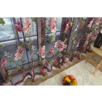 Modernas Cortinas De Tela Floral Para Sala De Estar Diseño De Ventanas Cortina De Tule Cortina De Ventana Para Decoración De Hogar - details 5