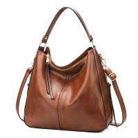 Bolso Hombro Mujer DIDABEAR De Cuero Gran Capacidad Estilo Vintage Casual Bolso De Mano Tote Bolsa De Moda Con Solapa - details 2