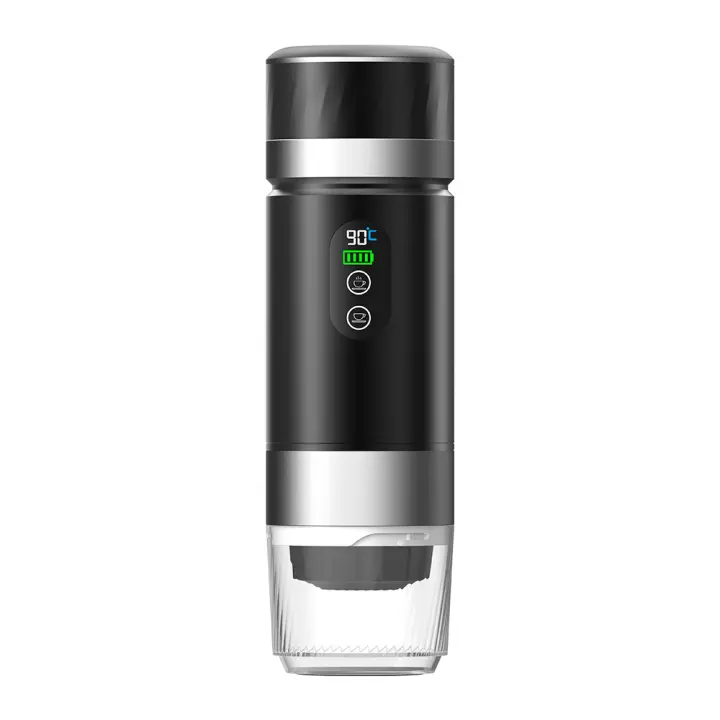 Cafetera Portátil DC12V, 3 en 1 Máquina Espresso para Cápsulas de Café Perfecta para Coche y Camping, Compatible con Cápsula Nes * Original, DG *, Café Molido(Premium, Negro) - 1