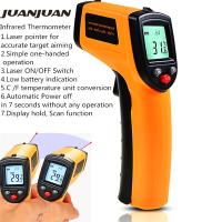 Medidor De Temperatura Infrarrojo Digital No Contacto Manómetro Láser Tester Para Industria Pantalla Digital Portátil - details 0